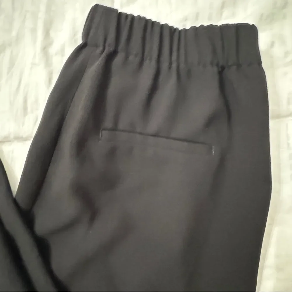 J.Crew Easy Pull-On Dress Pants Black Size 4 | Flat Front Trousers- like new! - Picture 8 of 9